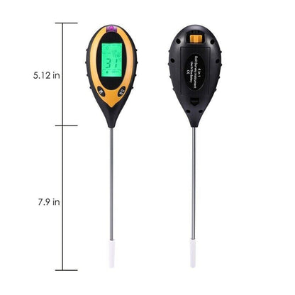 4-in-1 Soil Tester Meter Garden Lawn Plant Moisture/Light/Ph/Temp Sensor Tool