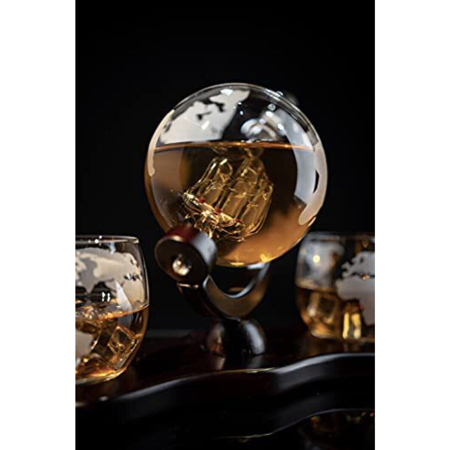 Sailing Whiskey & Wine Decanter Globe Chiller Stones & Glasses The Wine Savant