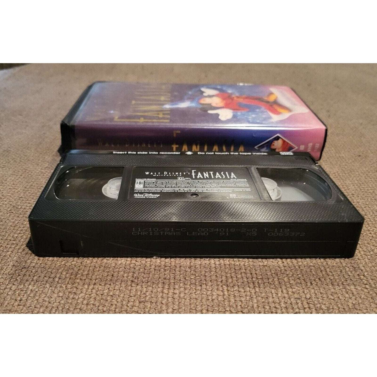 Walt Disney's Masterpiece Collection FANTASIA (VHS, 1991) #1132