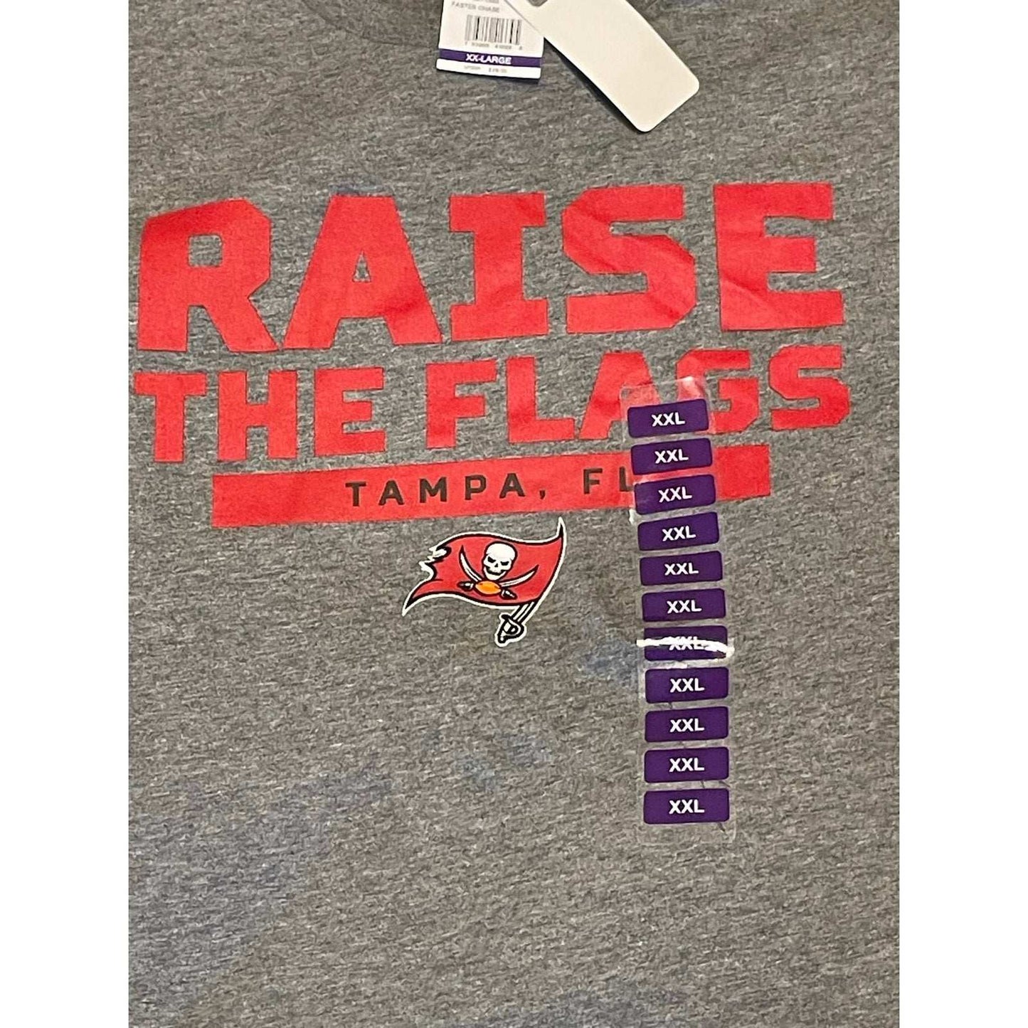 NFL Tampa Bay Buccaneers Raise the Flags T-Shirt Mens 2XL XXLNew With Tags