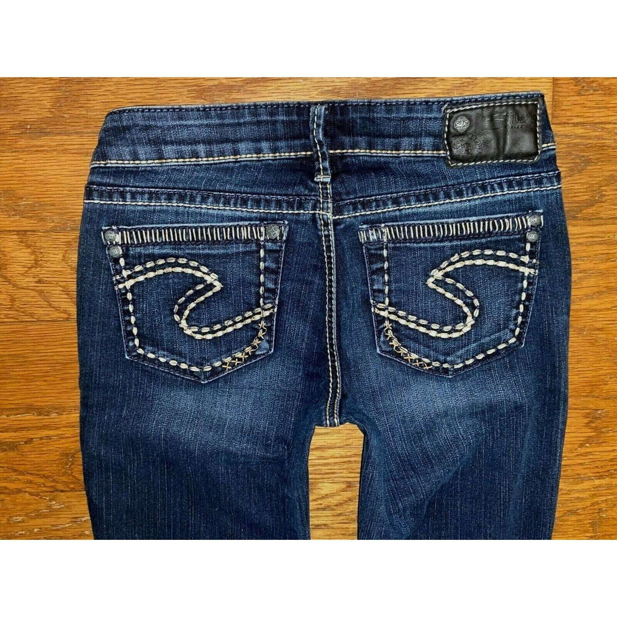SILVER JEANS AIKO Low Boot Cut Stretch Jeans Sz 27 W 29 x L 29