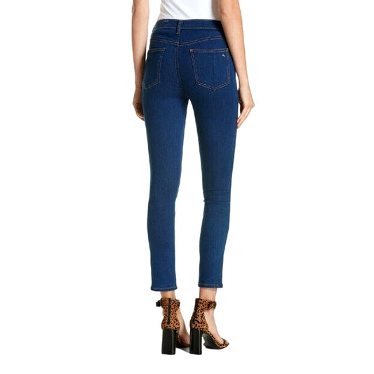 rag & bone High Rise Ankle Skinny Jeans in CERULEAN Blue Size 28