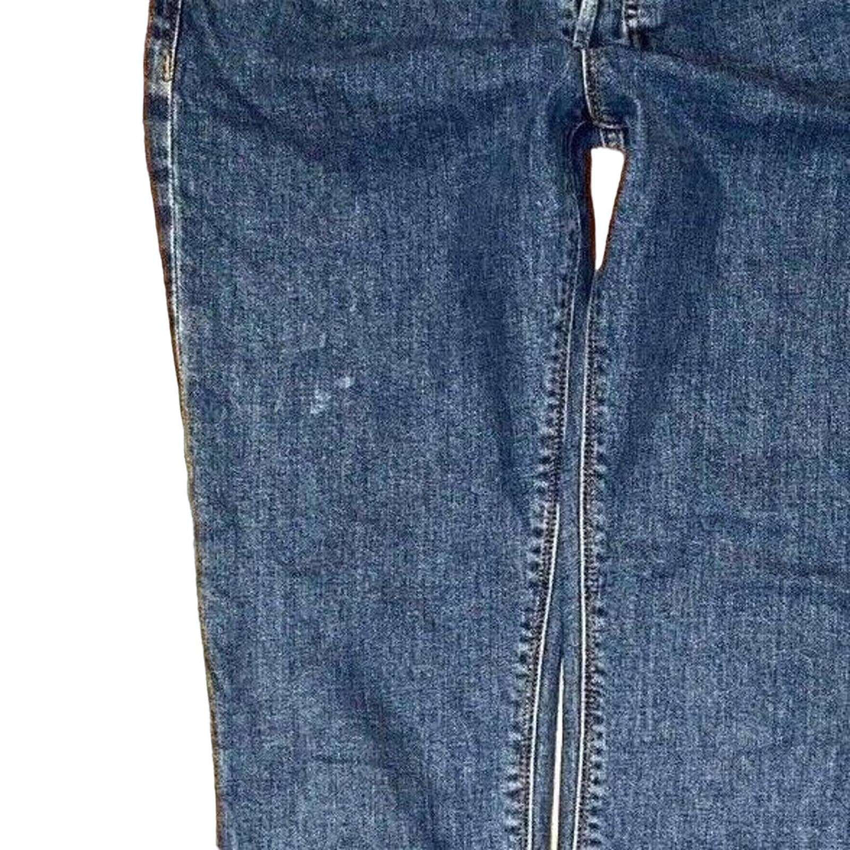 HUDSON Luxe Crop Riley Relaxed Straight Frayed Hem Button Fly Jeans Sz 25