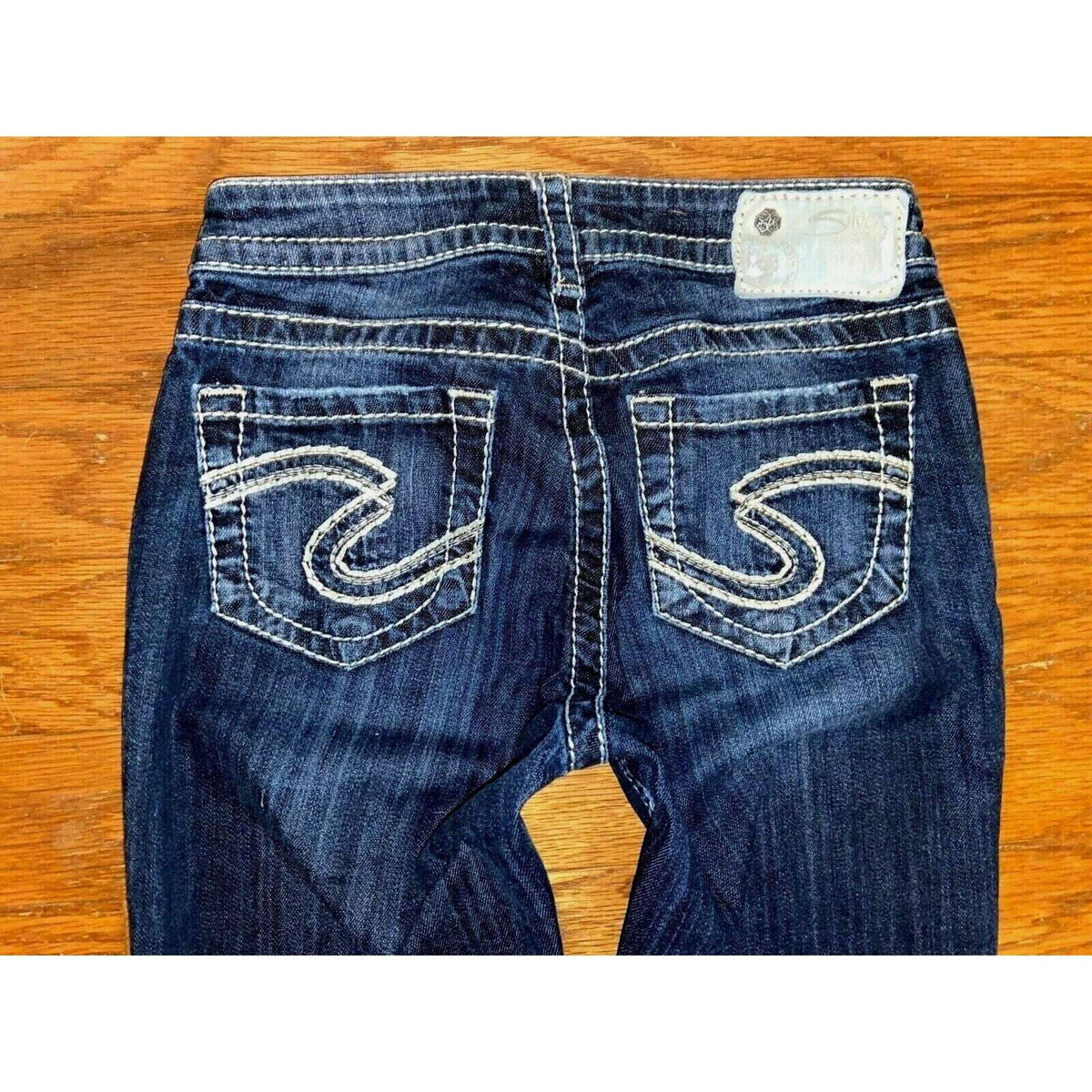 SILVER JEANS NATSUKI Mid Rise Stretch Cropped Jeans Sz 24 EC!!