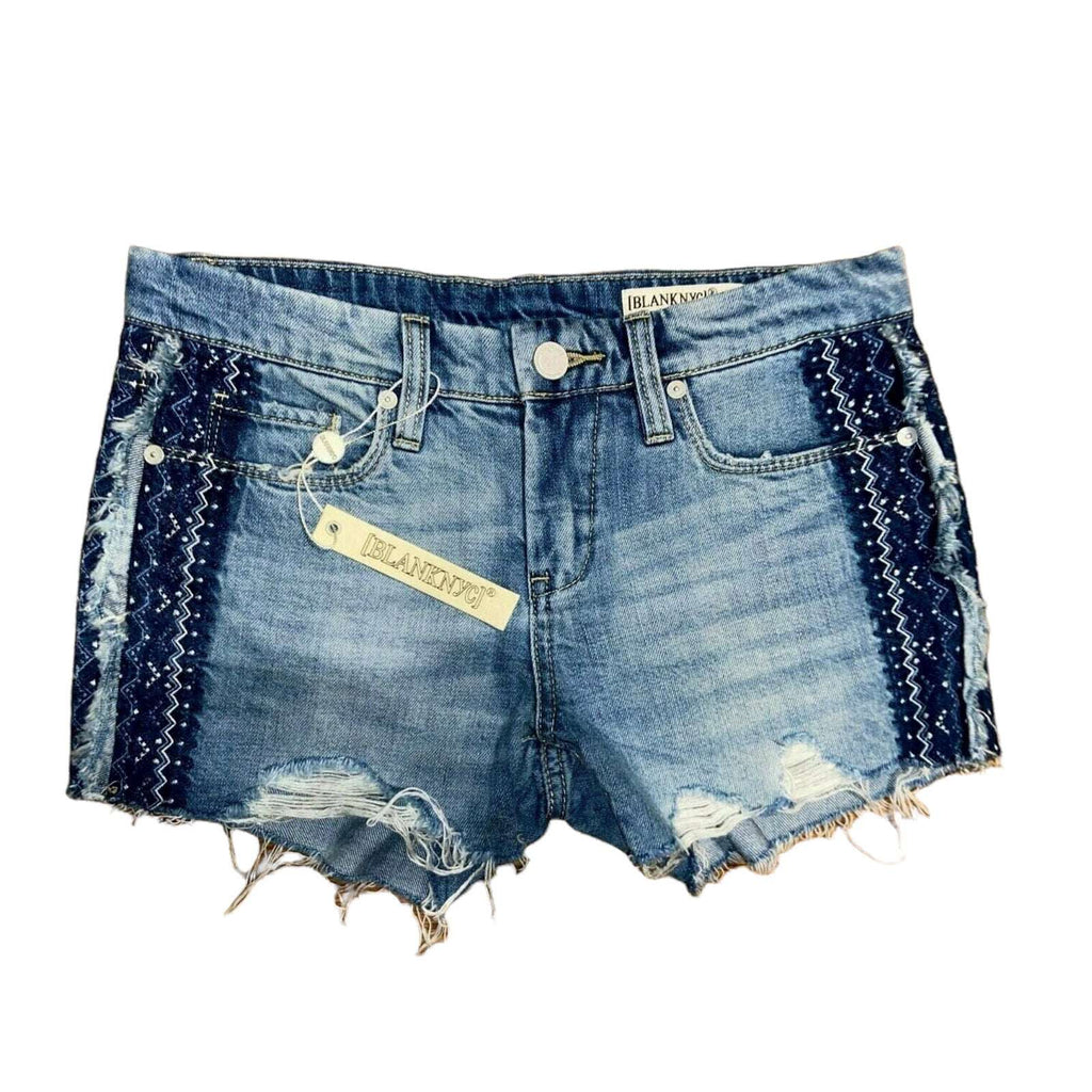 NEW! BLANK NYC HIKER SHORT Distressed Cut Off Boho Jean Shorts Sz 24