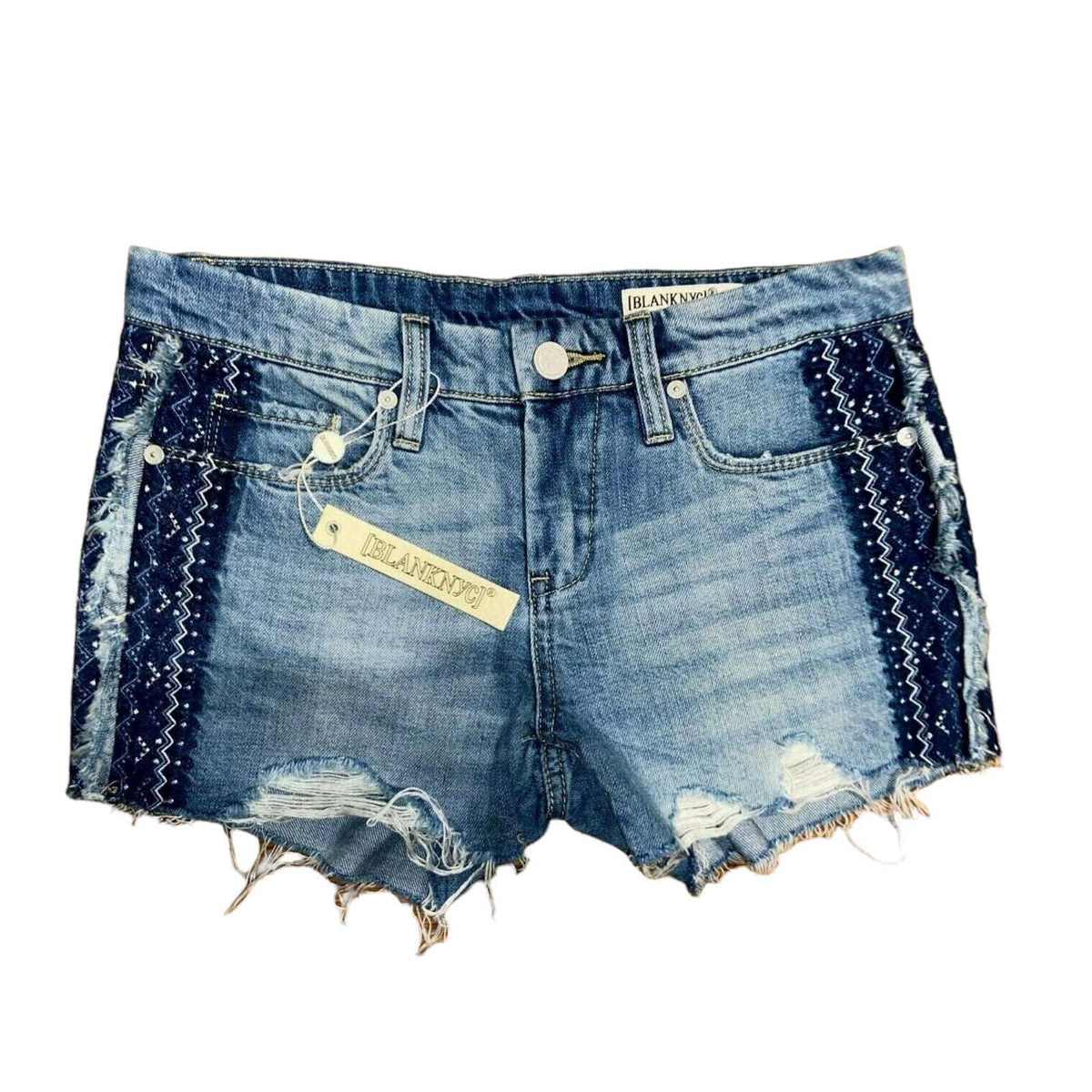 NEW! BLANK NYC HIKER SHORT Distressed Cut Off Boho Jean Shorts Sz 24
