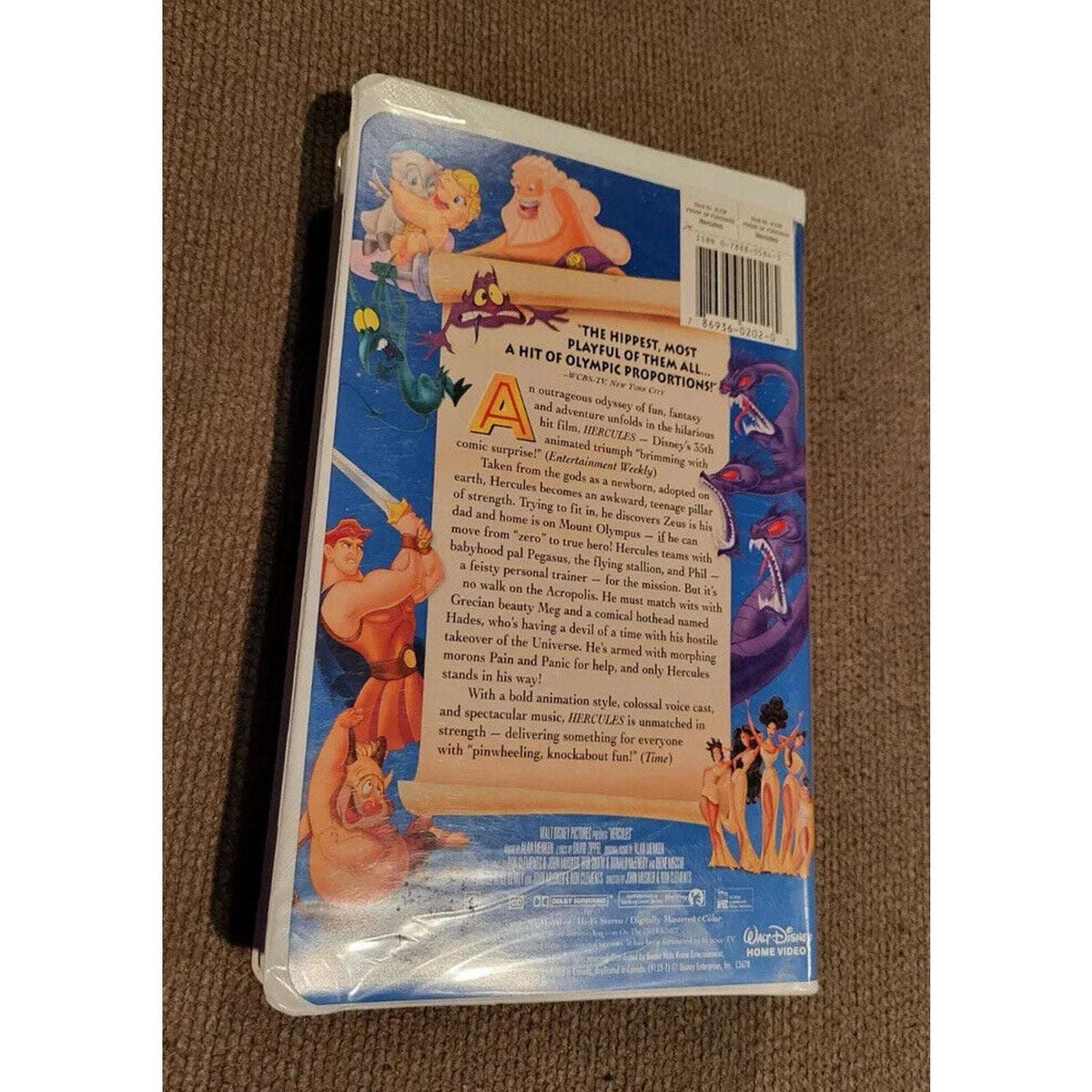 Walt Disney's Hercules 1997 Masterpiece Collection Walt Disney VHS With Inserts