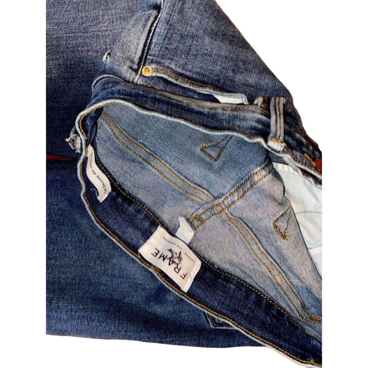 FRAME Le Skinny Jeanne Step Up Hem Ankle Jeans Sz 24