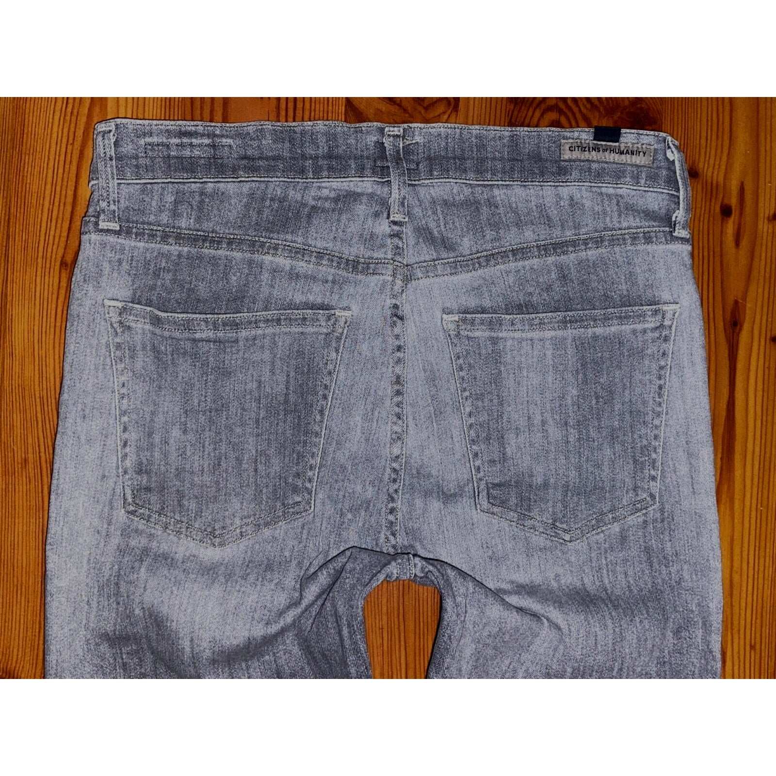 CoH CITIZENS of HUMANITY ROCKET Crop High Rise Skinny Phantom Gray Jeans Sz 26