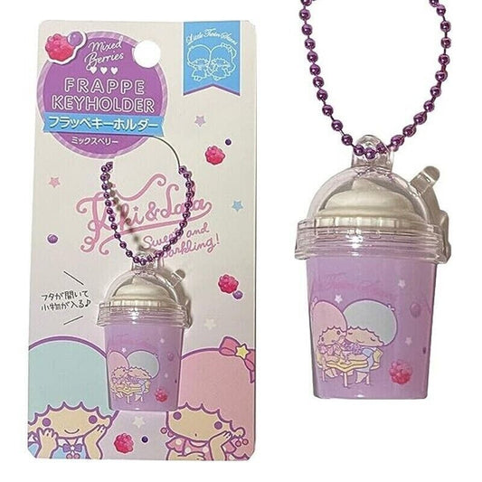 Sanrio Little Twin Stars Frappe Keyholder Keychain Kiki & Lala Mixed Berries