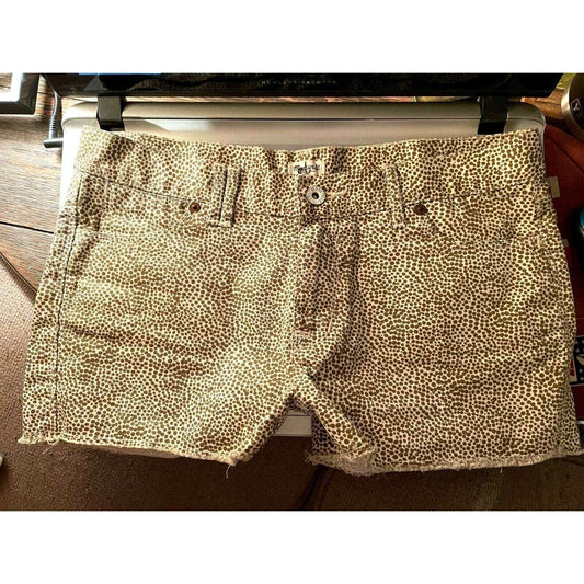 MADEWELL SAFARI DOT Raw Hem Cut Off Shorts Size 25