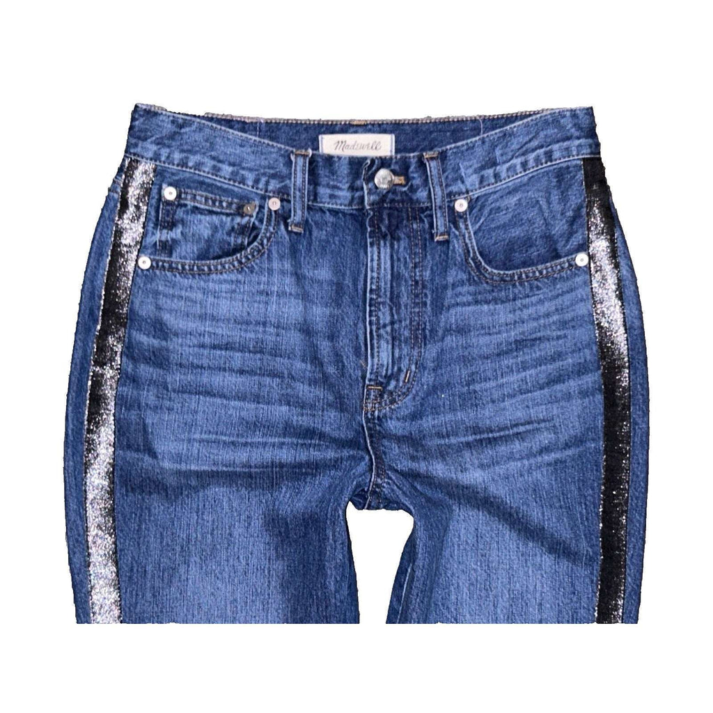 Madewell The Perfect Vintage Jean Metallic Tuxedo Edition Size 27 Women's