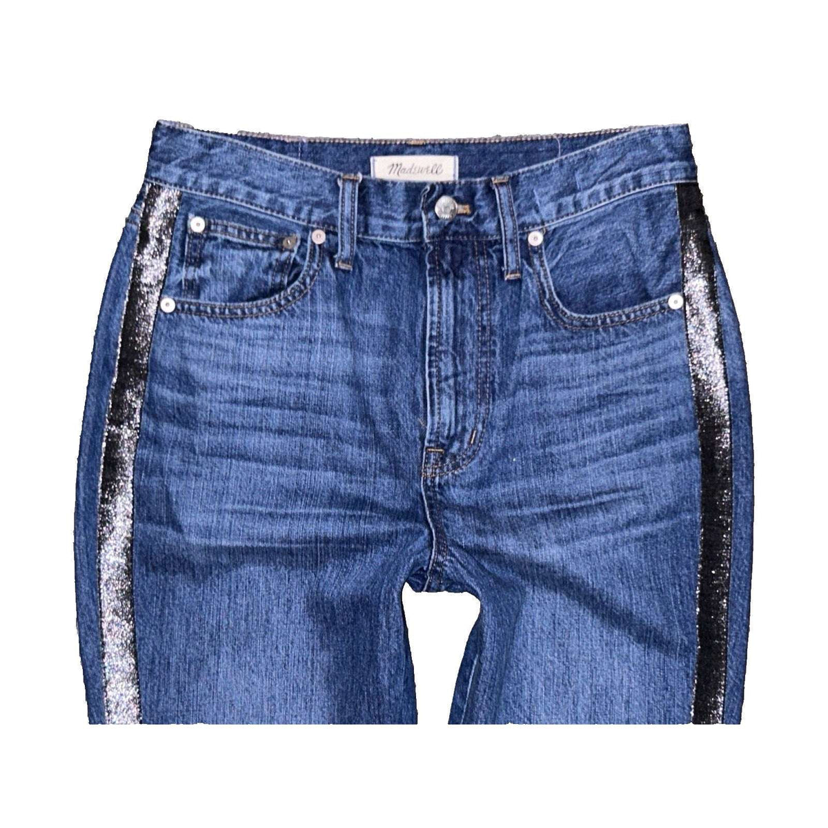 Madewell The Perfect Vintage Jean Metallic Tuxedo Edition Size 27 Women's