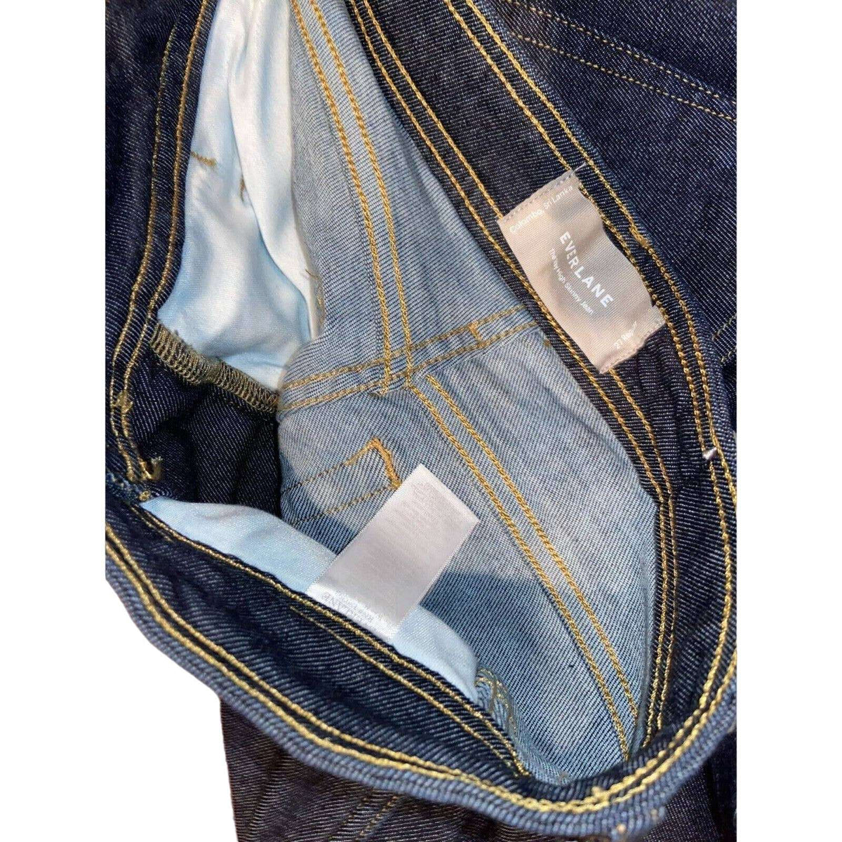 EVERLANE The Way High Skinny Dark Clean Front Classic Jeans Sz 27 Regular