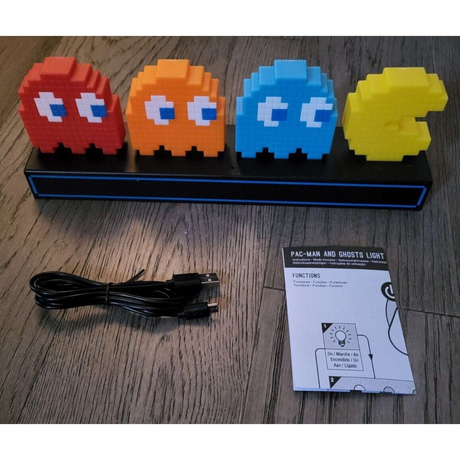 Pac-Man and Ghost Light Lamp 3 Modes - Music Reactive - Video Game Collectable