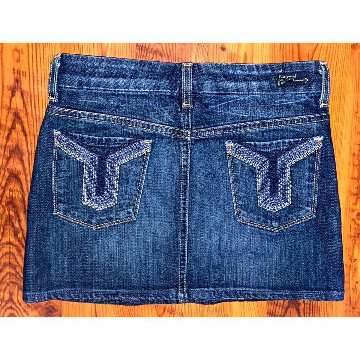 CoH Citizens of Humanity Venetian Brigette Mini Denim Jean Skirt Size 25