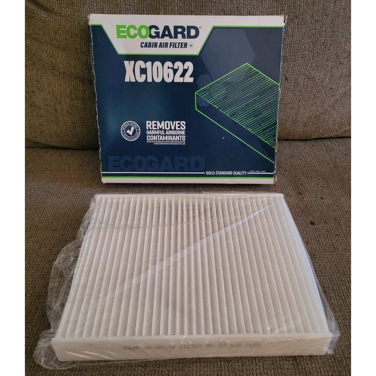 ECOGARD XC10622 Premium Cabin Air Filter Removes Harmful Airborne Contaminants