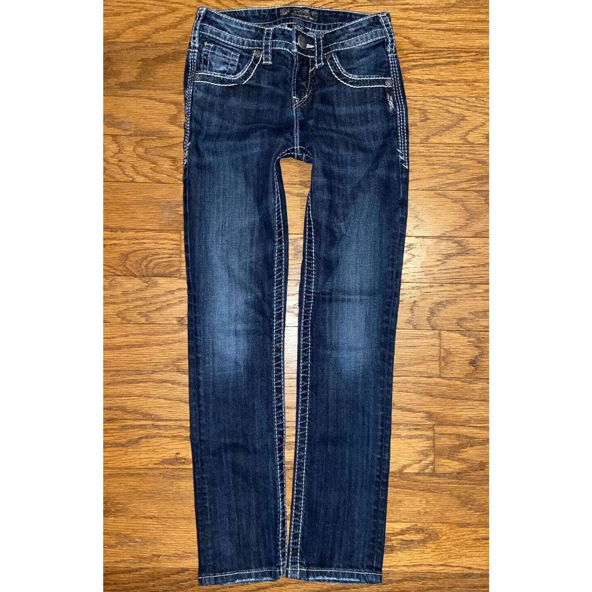 SILVER JEANS NATSUKI Mid Rise Stretch Cropped Jeans Sz 24 EC!!