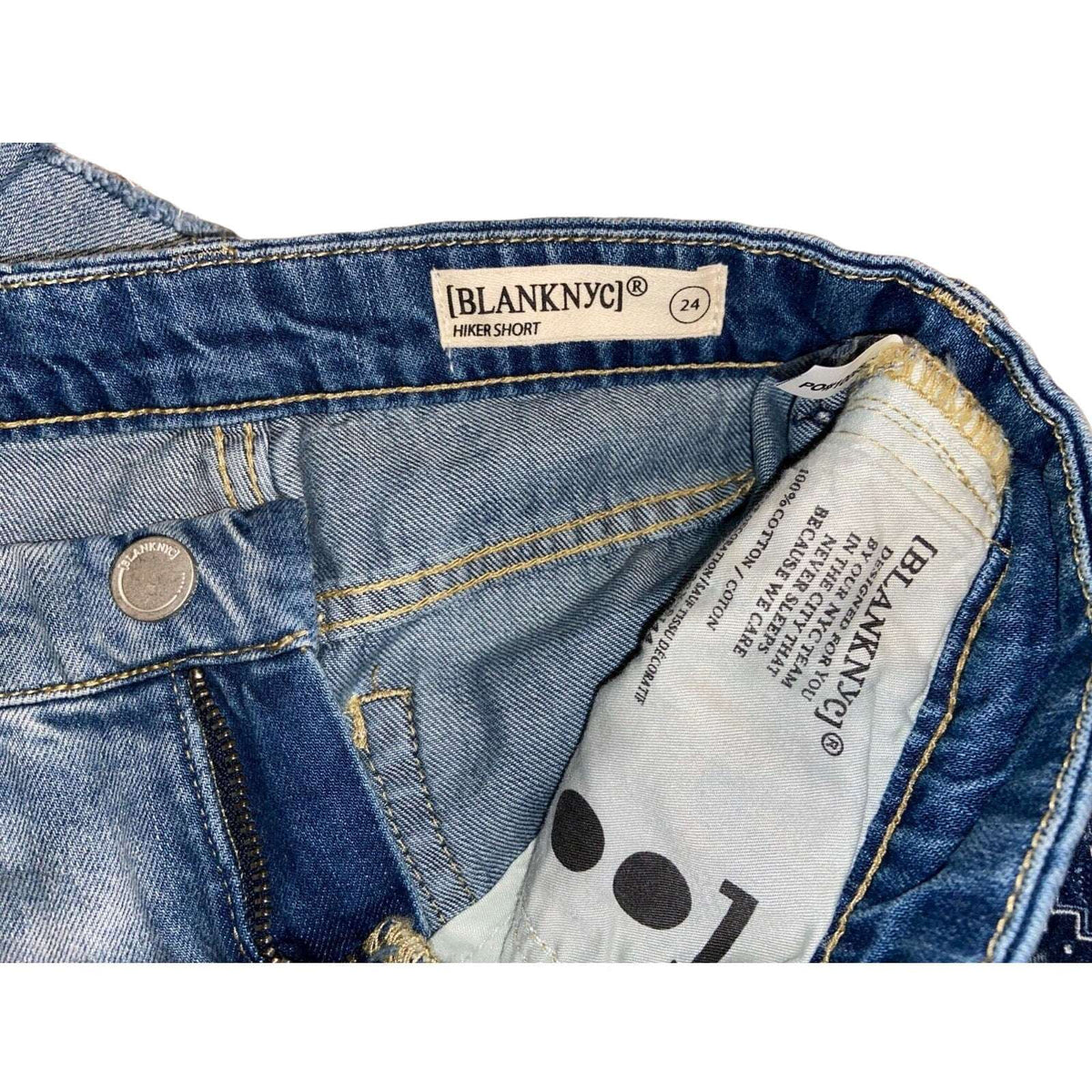 NEW! BLANK NYC HIKER SHORT Distressed Cut Off Boho Jean Shorts Sz 24