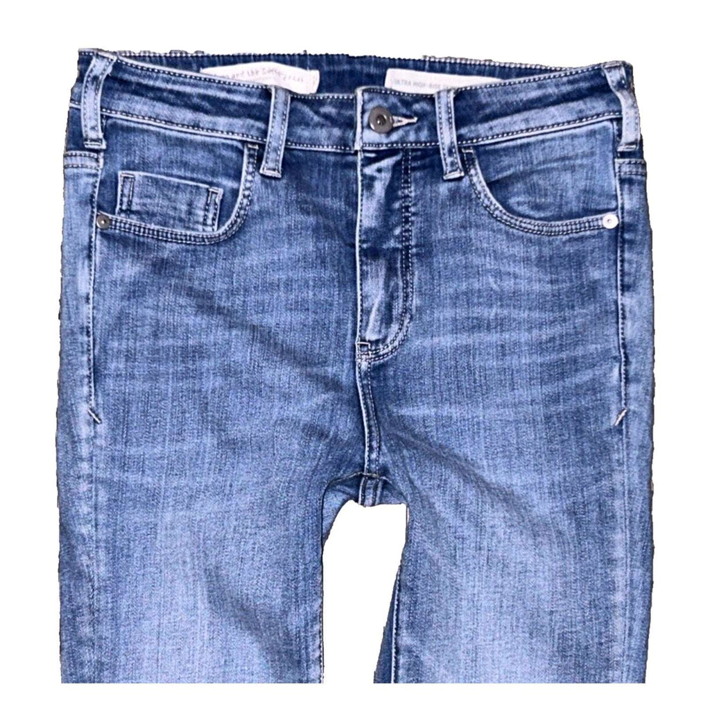Anthropologie Pilcro Ultra High-Rise Skinny Fray Hem Jeans Size 26