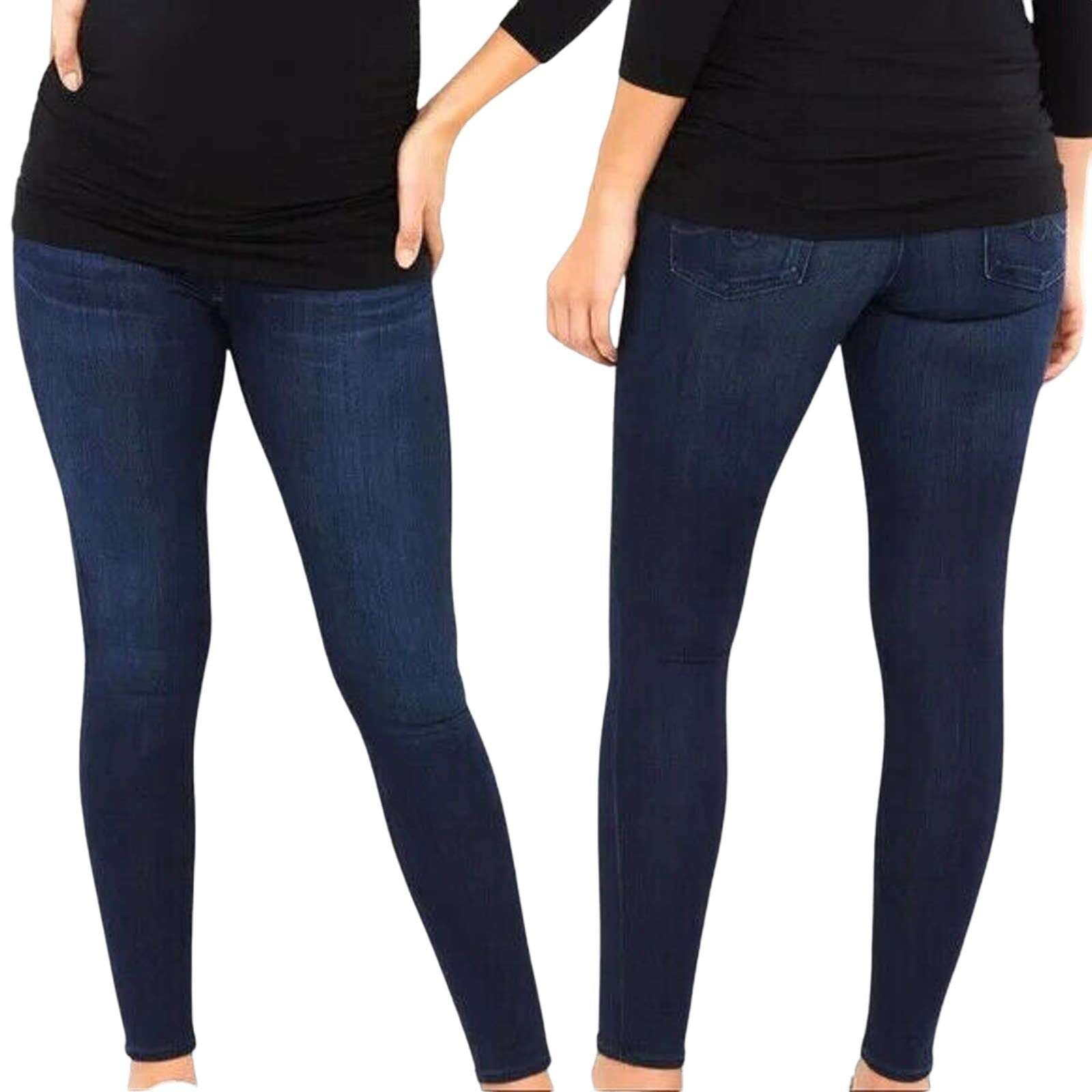 AG ADRIANO GOLDSCMIED Maternity Belly Panel Skinny Jeans Sz 24 R Maternity LN!