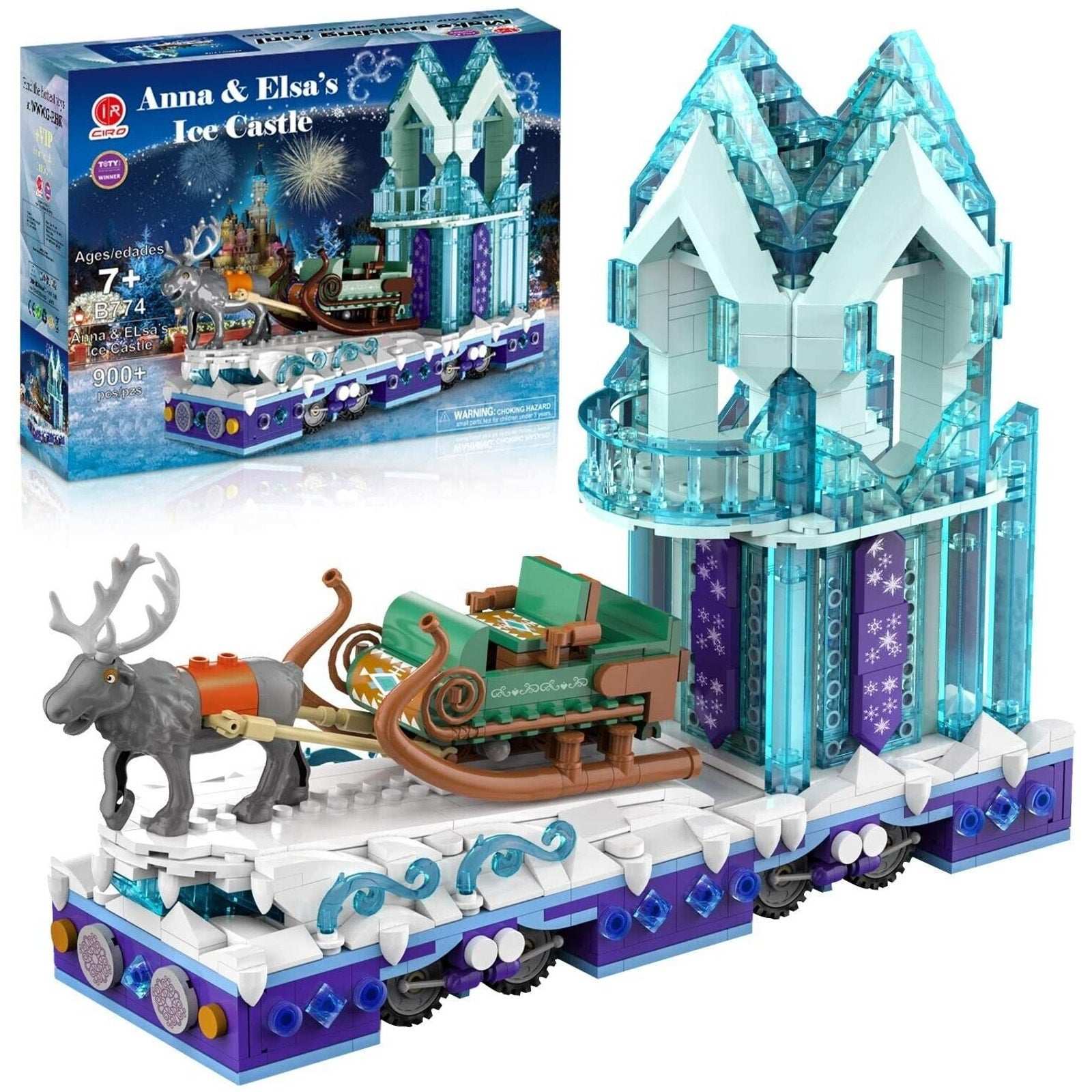 Disney's Frozen Anna & Elsa's Ice Castle 900+ pieces B774 Ciro for 7 Yrs+