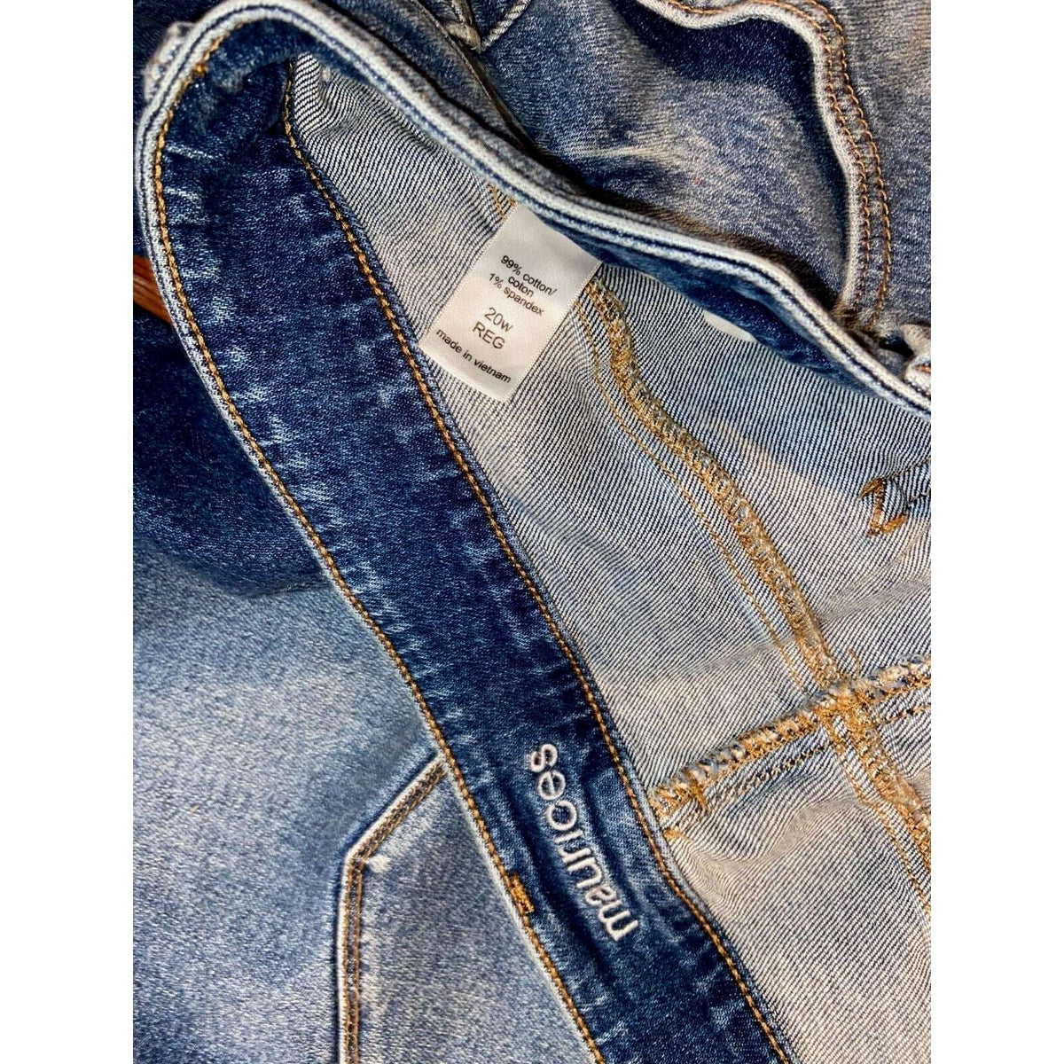 MAURICES High Rise Skinny Leg Distressed Jeans Sz 20W W 40 x L 29