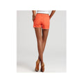 J BRAND CUT OFF Fray Jean SHORT in Bright Orange 100% Cotton Sz 24