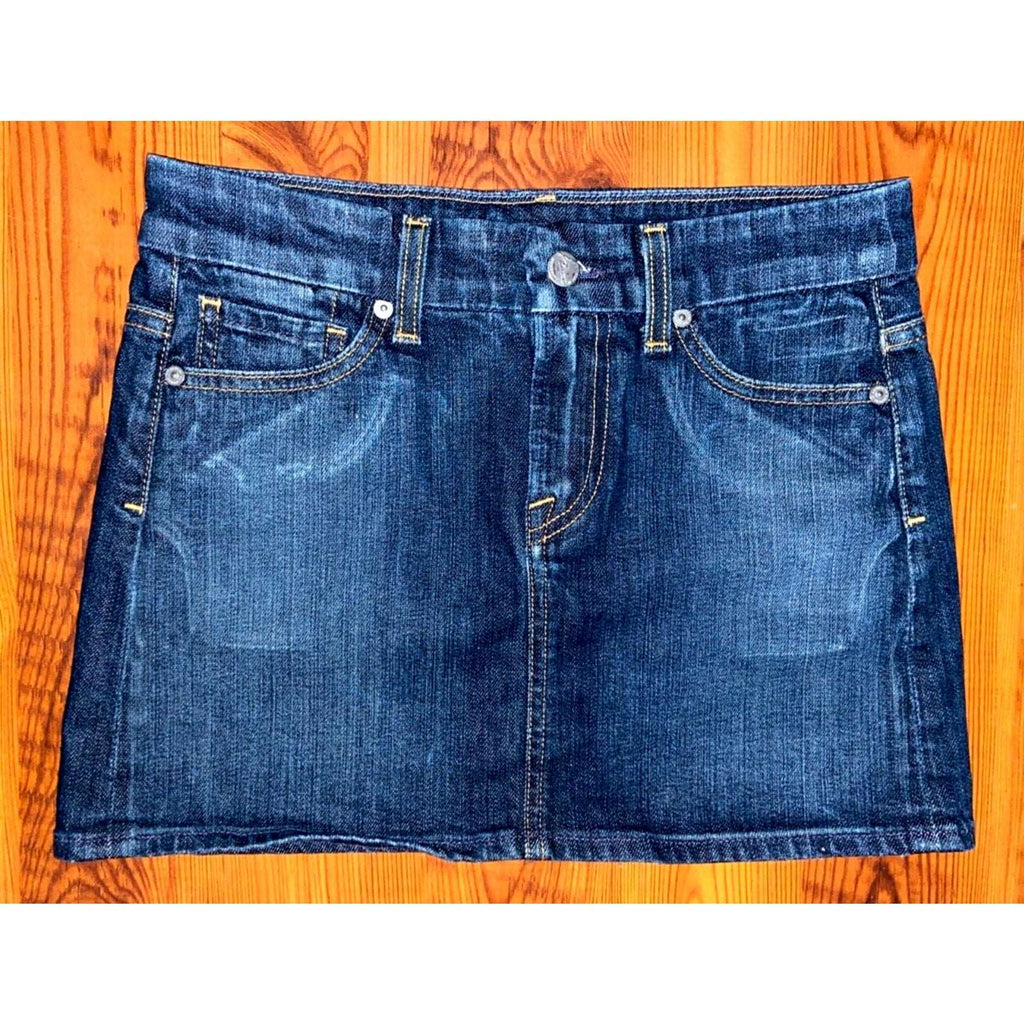 CoH Citizens of Humanity Venetian Brigette Mini Denim Jean Skirt Size 25