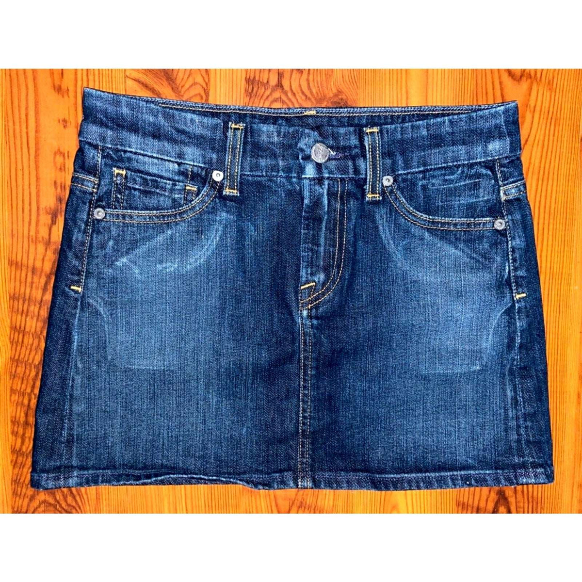 CoH Citizens of Humanity Venetian Brigette Mini Denim Jean Skirt Size 25