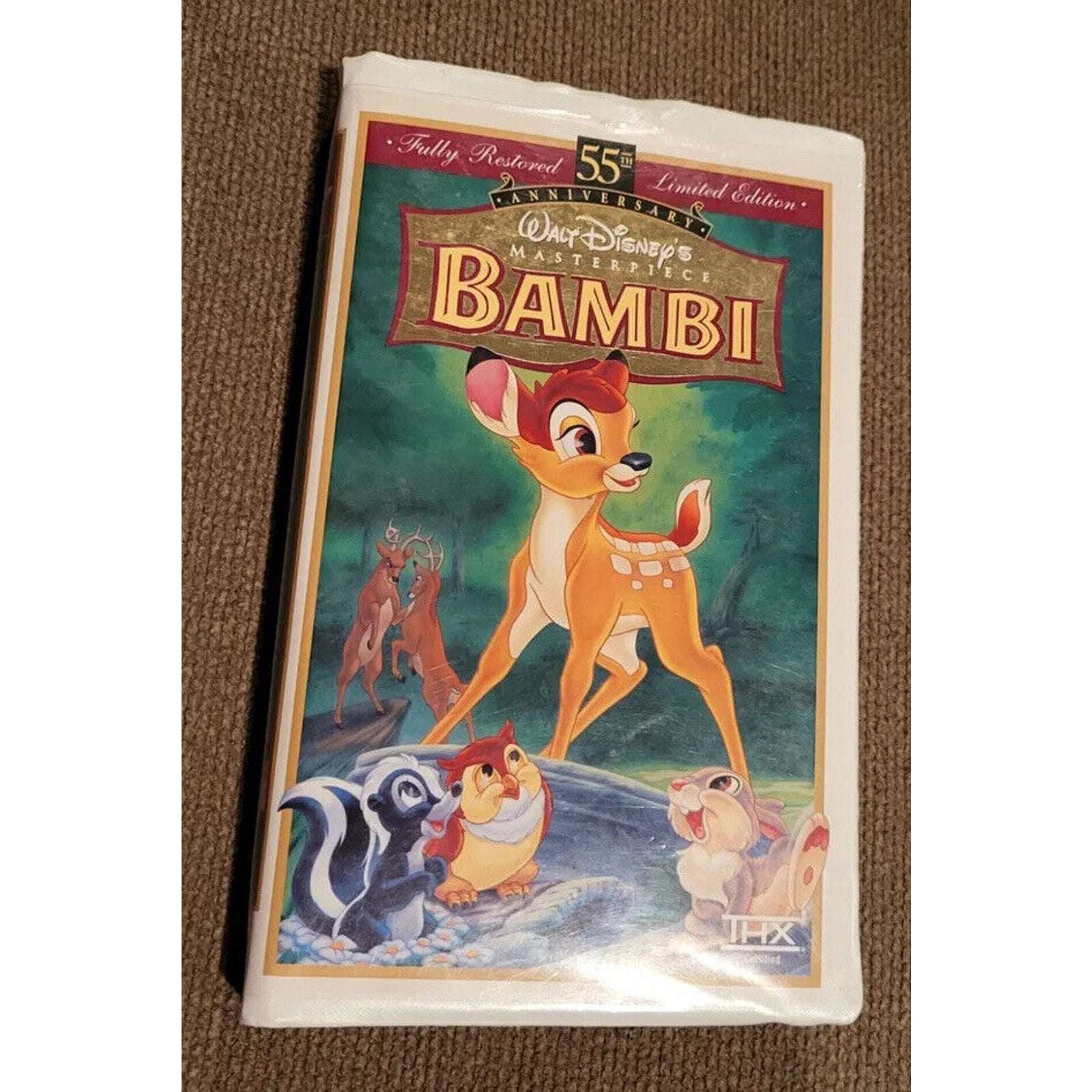Bambi 55th Anniversary Walt Disney's Masterpiece Collection VHS Limited Edition
