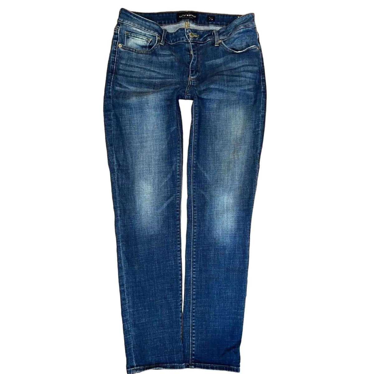 LUCKY BRAND Lolita Skinny Leg Medium Wash Whiskered Jeans Sz 10 /30 W 32 x L 28