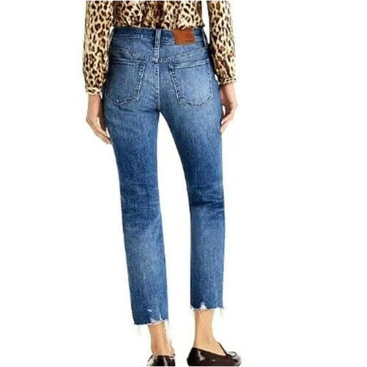 J.Crew Slim Broken-In Boyfriend High Rise Frayed Hem Jeans Size 26
