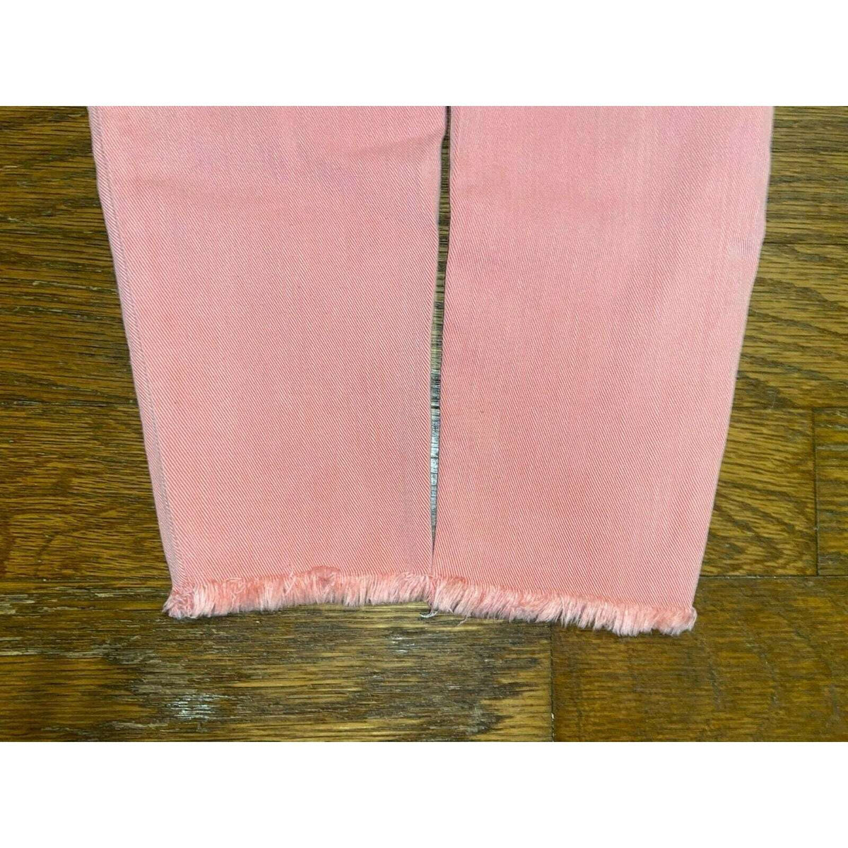 JOE'S Finn in Dahlia Pink Fade Skinny Leg Distressed Fray Hem Jeans Sz 28
