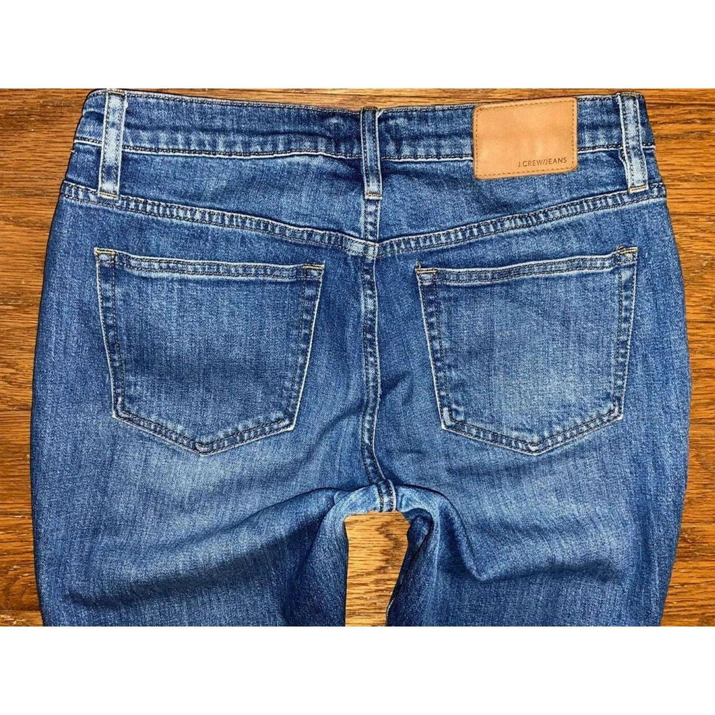 J.Crew Slim Broken-In Boyfriend High Rise Frayed Hem Jeans Size 26