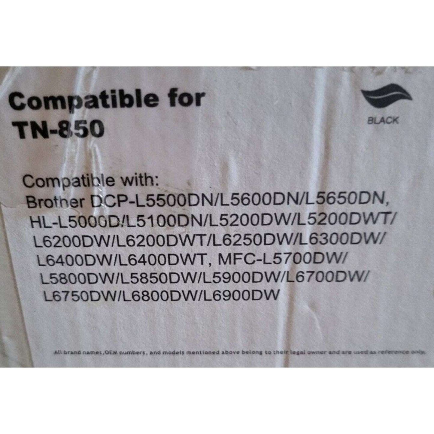 Premium Toner Cartridge TN-850 High Yield Black 2Pack TN-850-2PK-V2 For Brother