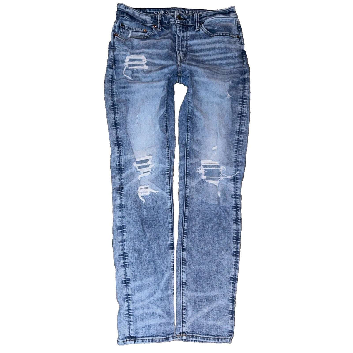 AE American Eagle Airflex + Athletic Ripped Distressed Jeans Size W29 L32 Men's