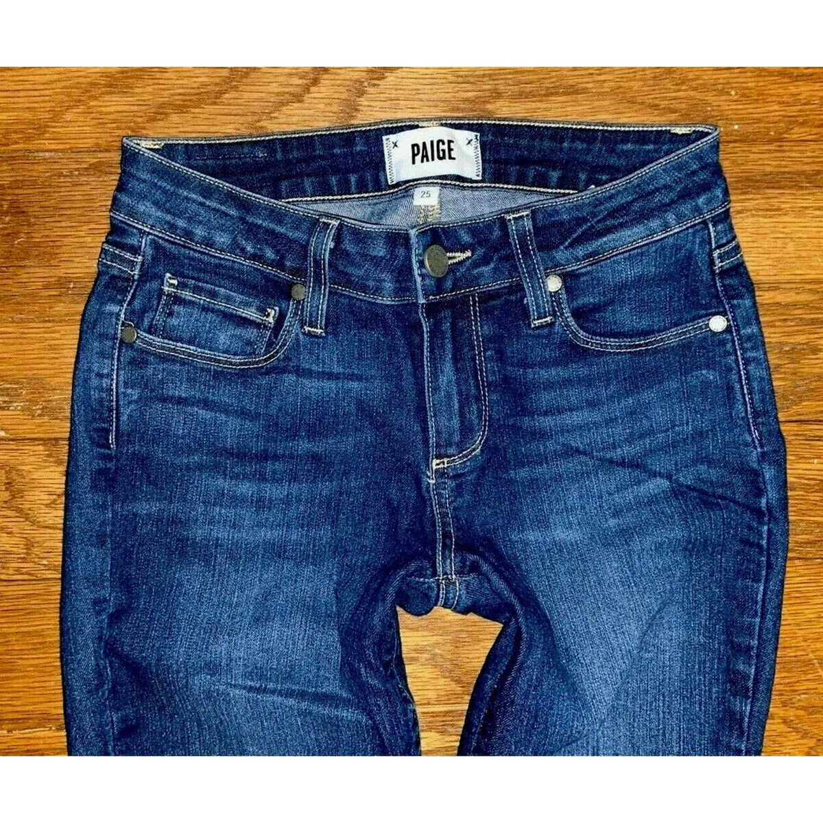 PAIGE VERDUGO ANKLE Low Rise Skinny Leg Stretch Jeans Size 25