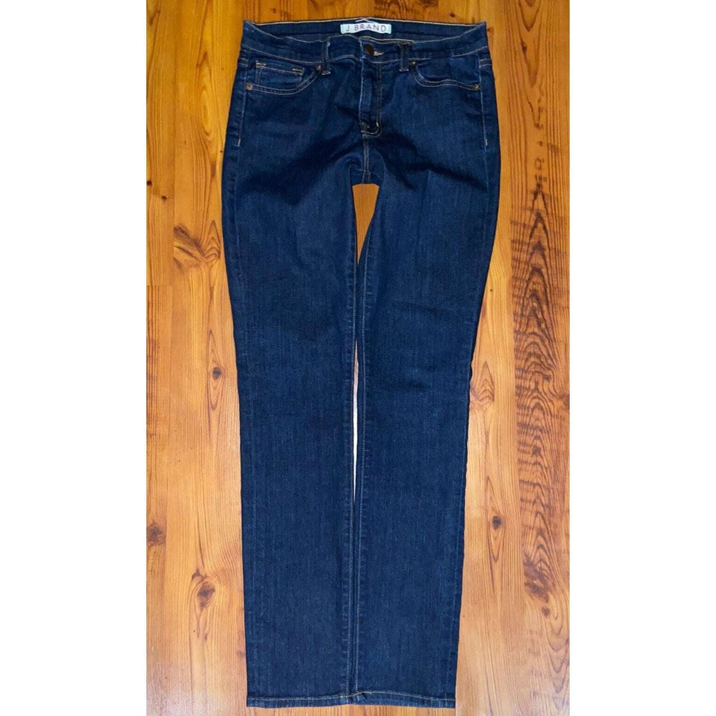J BRAND Skinny Leg Mid Rise Stretch in Pure Wash Jeans Size 28