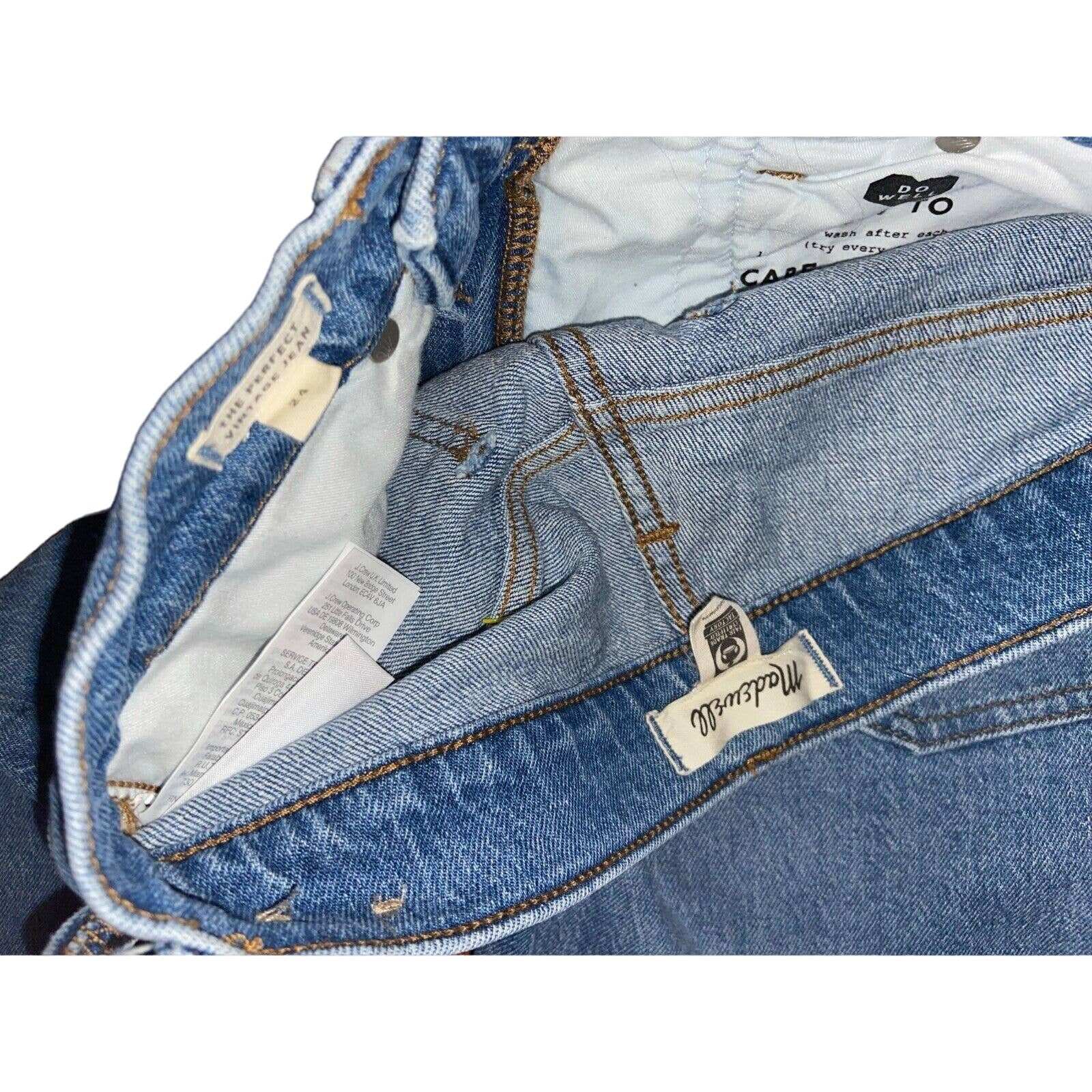 MADEWELL The Perfect Vintage Jean in Ainsworth High Rise Straight Size 24