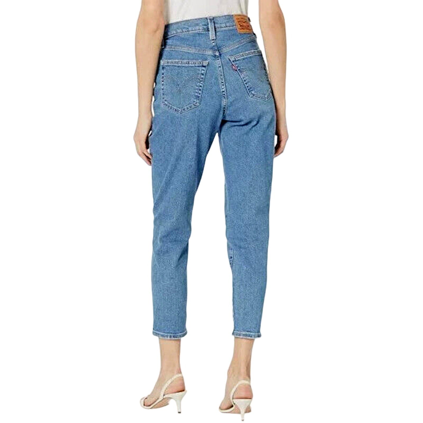 NEW! LEVI'S High Waisted Tapered Mom Jeans Size W 28 L 29 Womens