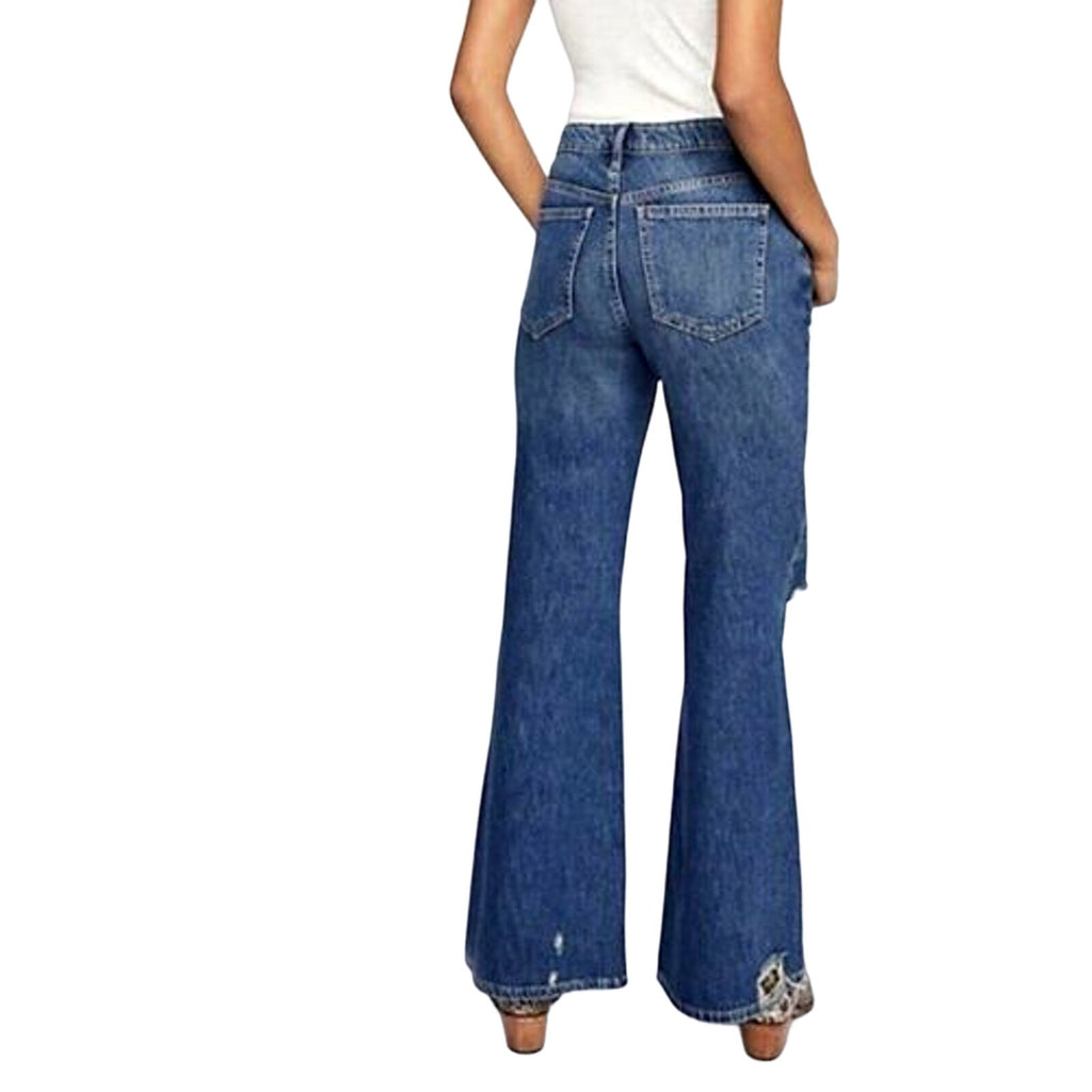 WE THE FREE Jeans Size 26 Super Flare RELAXED HERITAGE Ripped, Button Fly