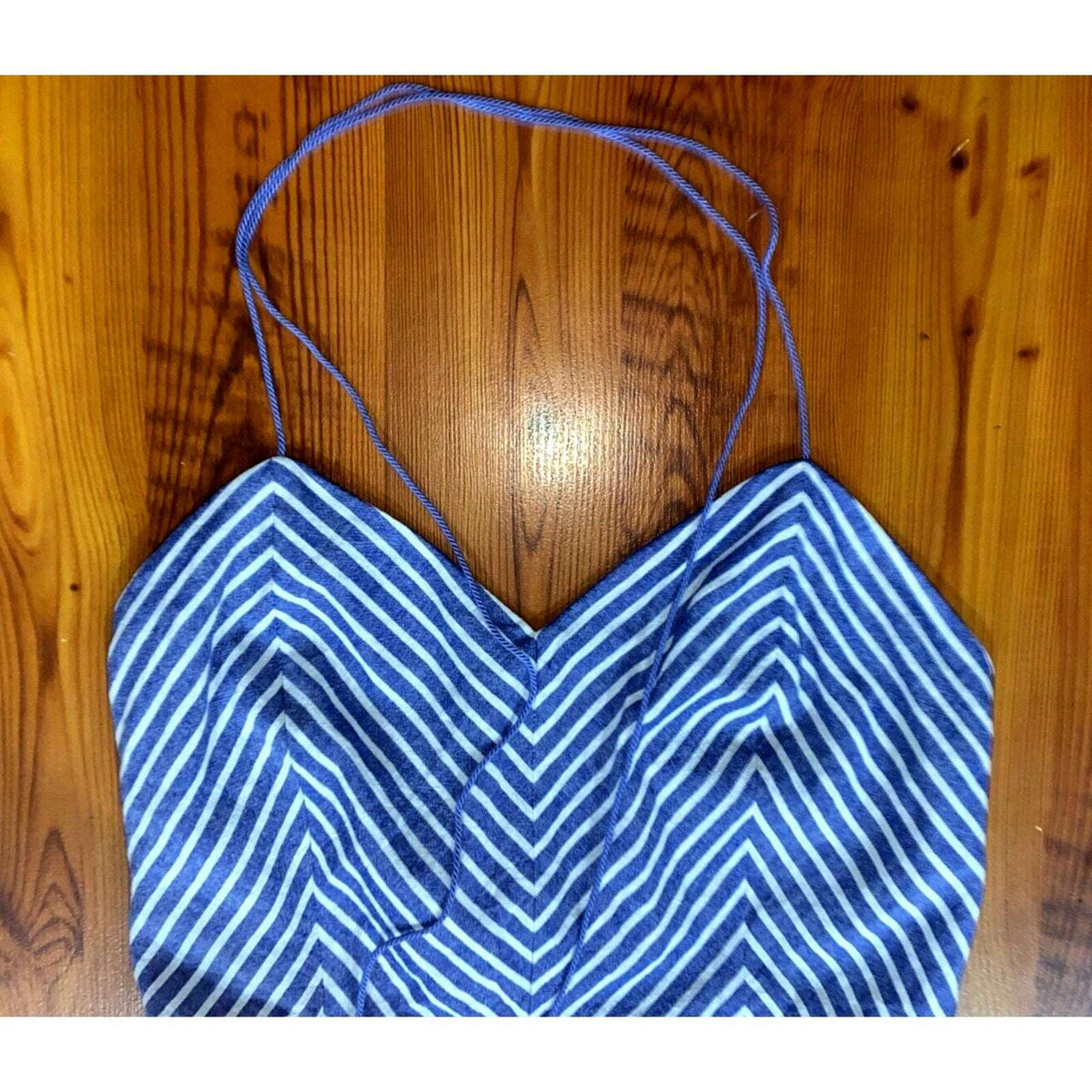 NEW! TJD The Jetset Diaries Haven Romper In Chambray Stripe Sz L (Large)