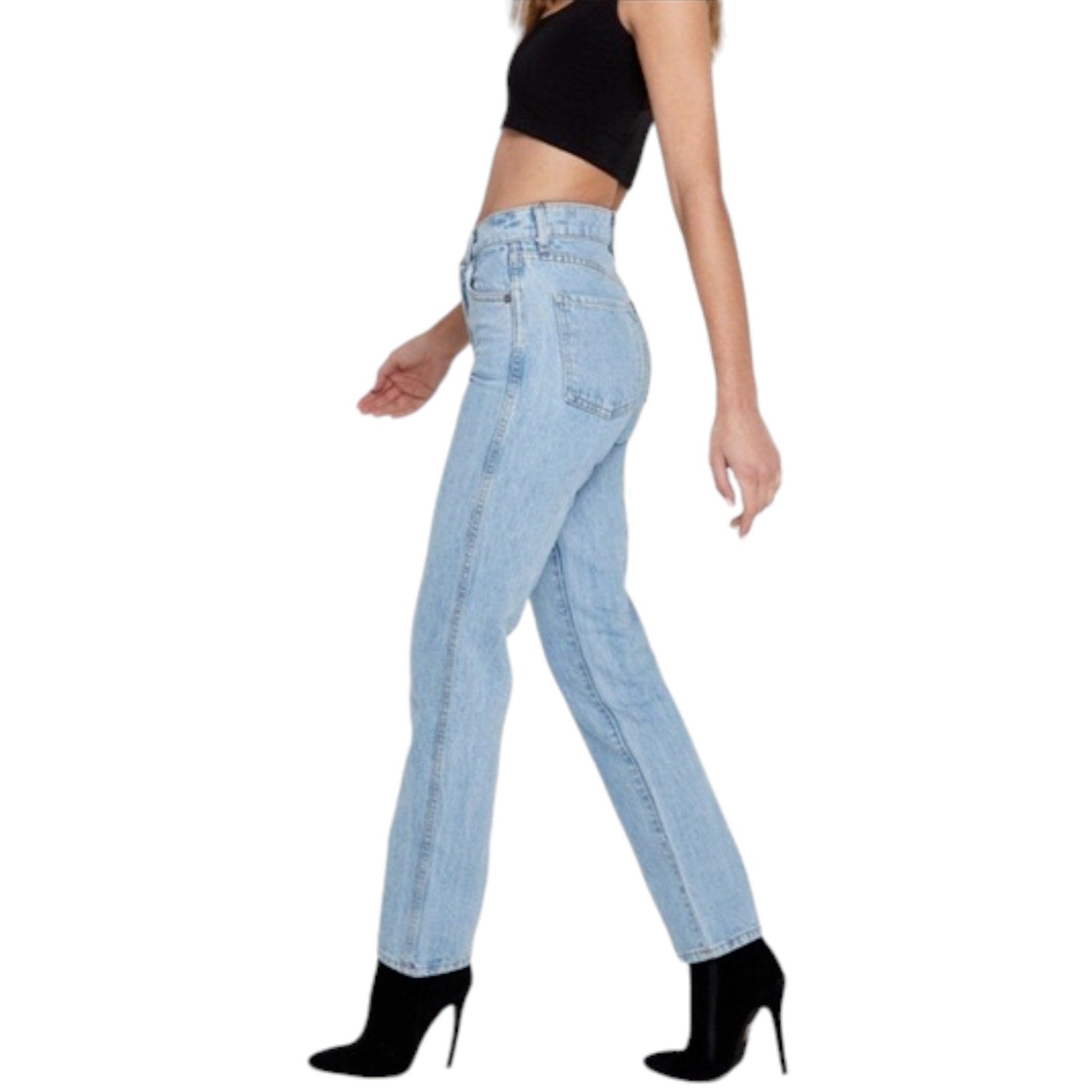 REVICE 90's Ex Boyfriend Button Fly High Rise Straight Relaxed Jeans Size 27