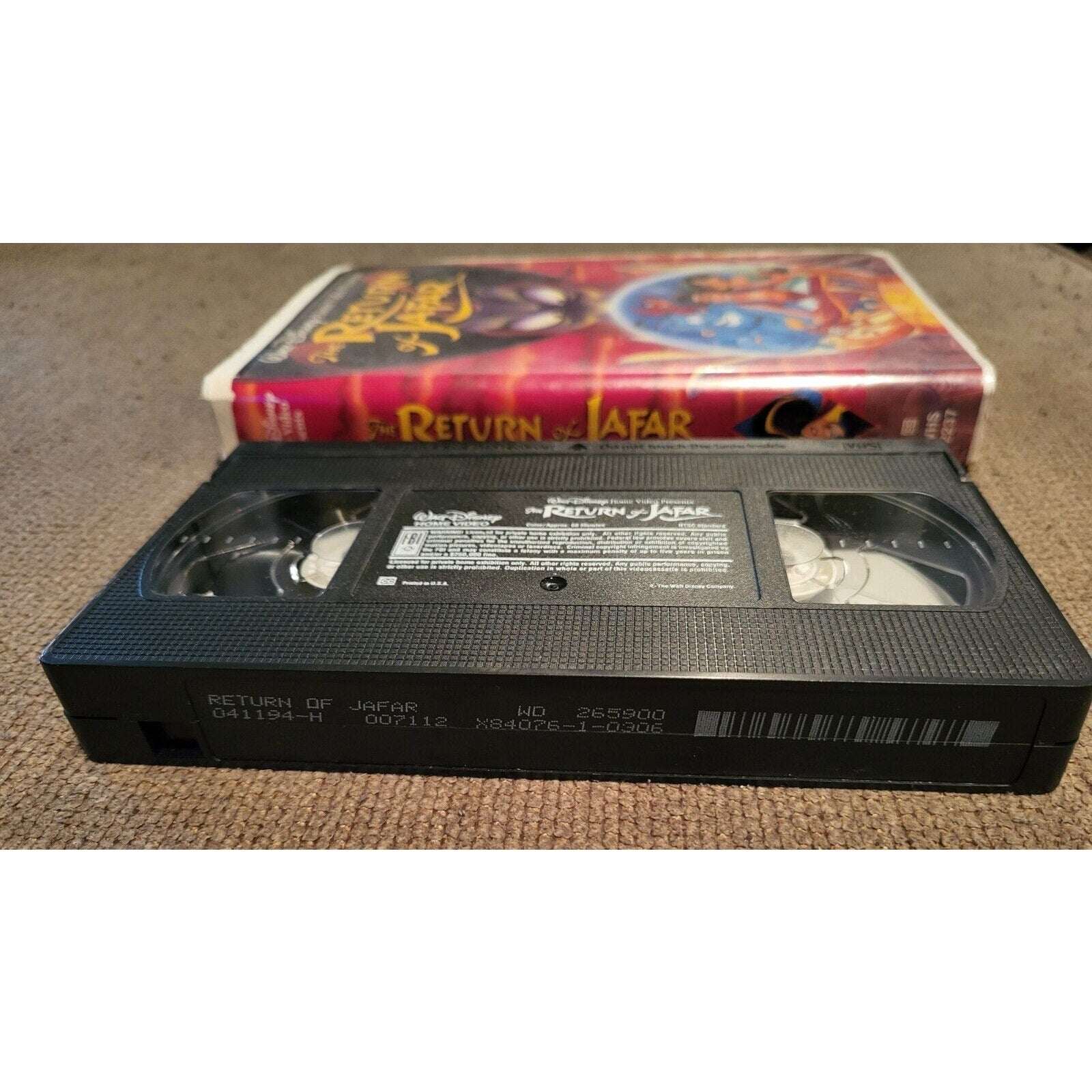 Walt Disney's The Return of Jafar VHS 1994 #2237
