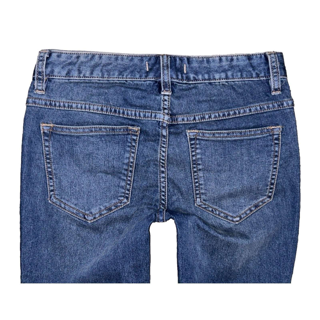 FREE PEOPLE Josie Low Rise Skinny Leg Ripped Knee Edition Jeans Size 25