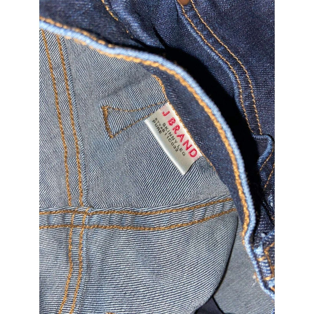 J BRAND Skinny Leg Mid Rise Stretch in Pure Wash Jeans Size 28