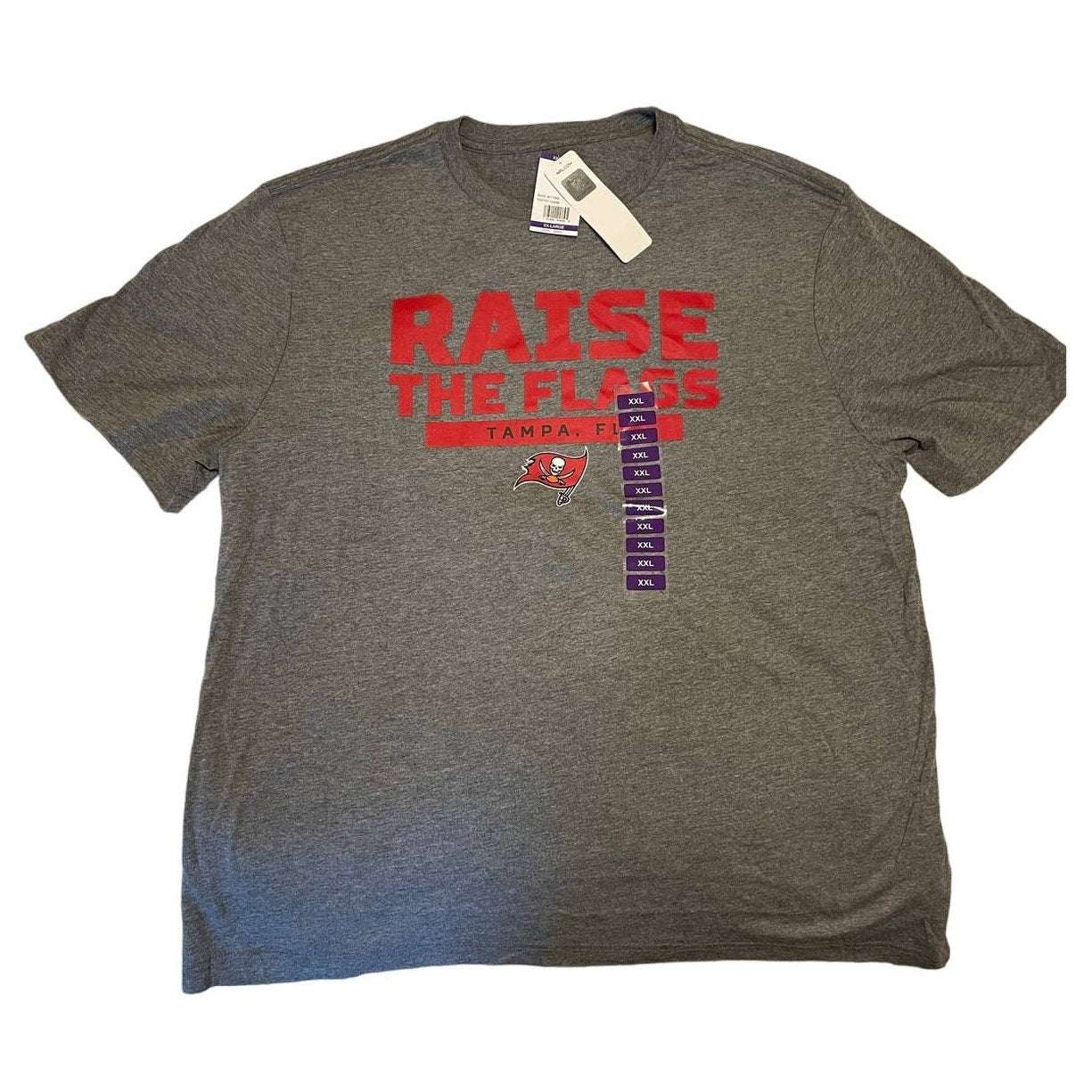 NFL Tampa Bay Buccaneers Raise the Flags T-Shirt Mens 2XL XXLNew With Tags