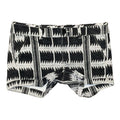 American Eagle Midi Aztec Black, Gray & White Stretch Chino Shorts Size 6