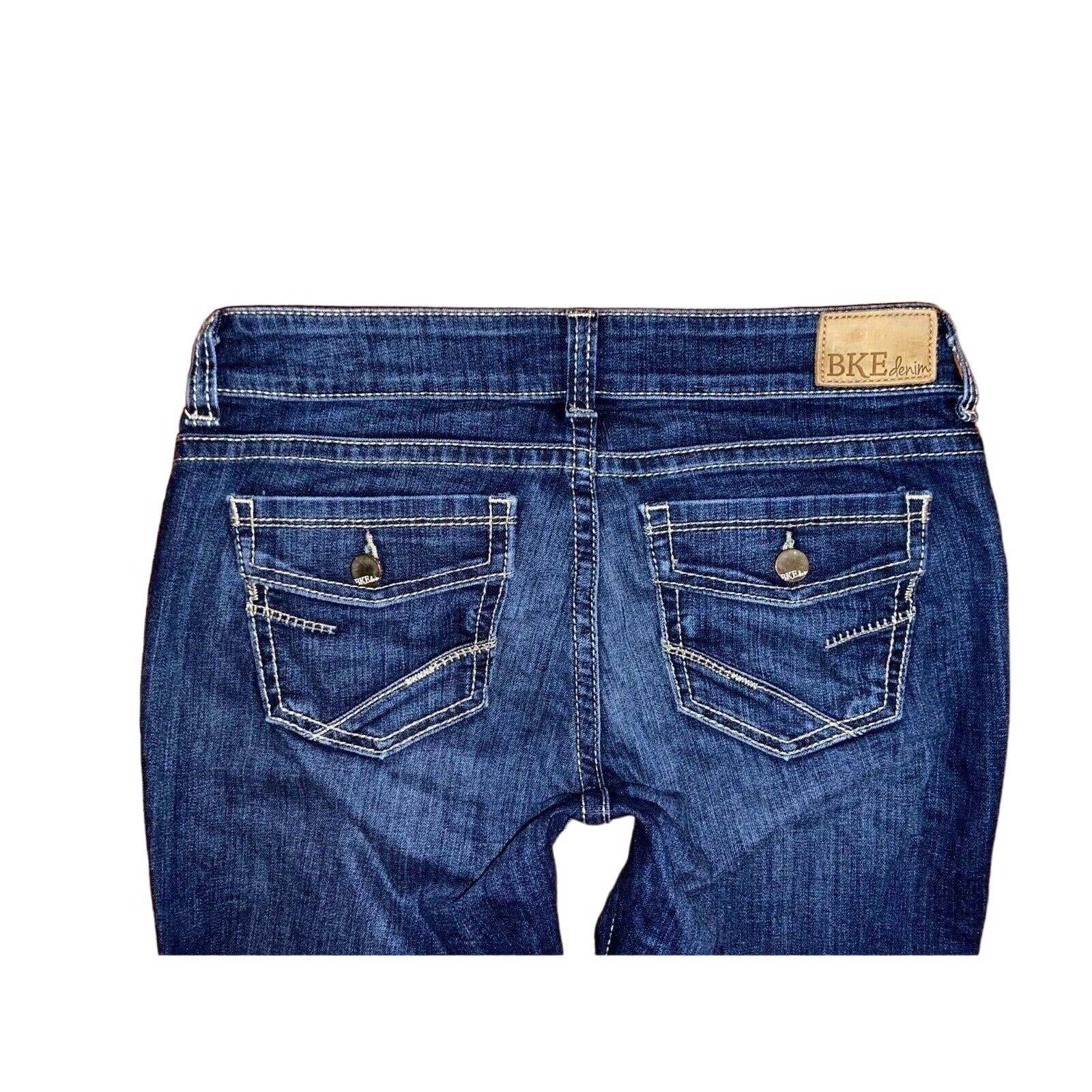 Buckle BKE Dakota Low Rise Boot Back Flap Pocket Jeans Sz 27 W 29 x L 31
